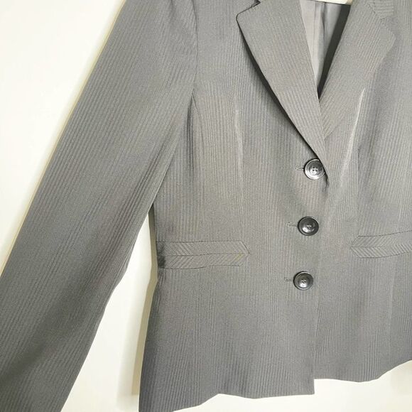 KASPER Black Striped Blazer - Picture 5 of 7